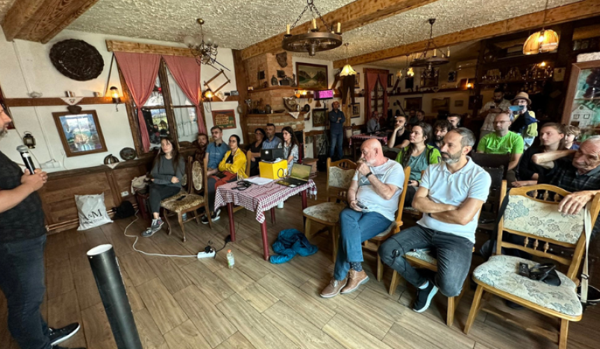 Activist gathering in Strpce in August 2023, National Park Sharr Mountains © Ulrich Eichelmann