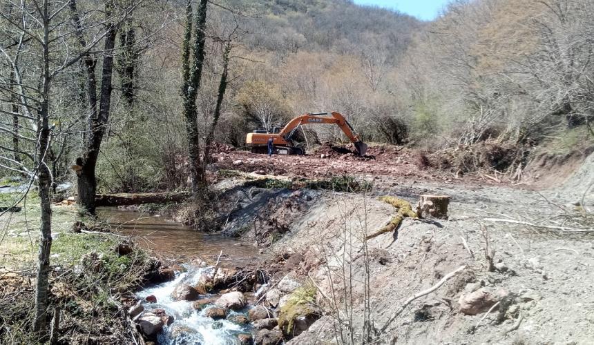 Baustelle am Fluss Mala Bjelava © Robert Oroz