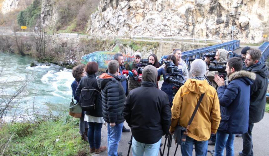 Residents do not want the projected HPP on the Vrbas and fear for their drinking water © Center for Environment
