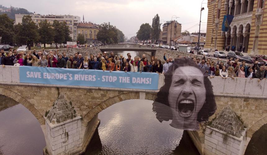 This was the first summit of this kind. The next European Rivers Summit will be held in Portugal in 2020. © Luka Tomac (Art) and Flying Pangolin Film (Photo)