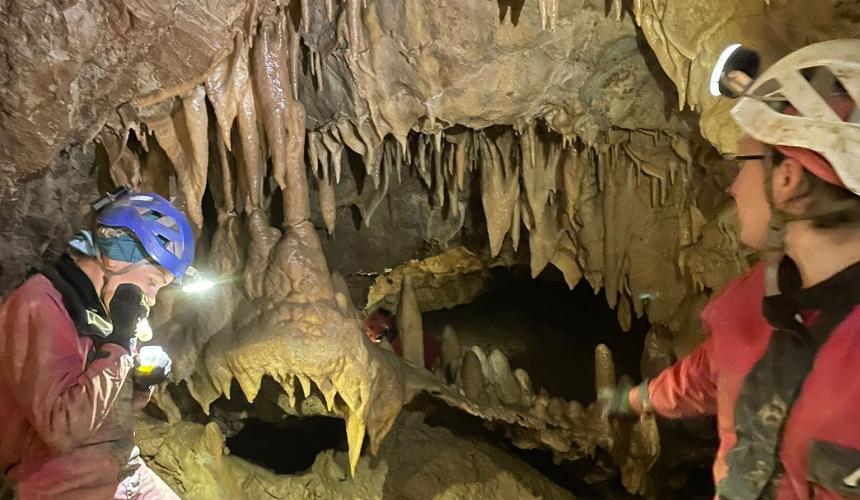 A Slovenian Research Group explored caves in the area, to research the biodiversity of underground flows  © Joshua D. Lim