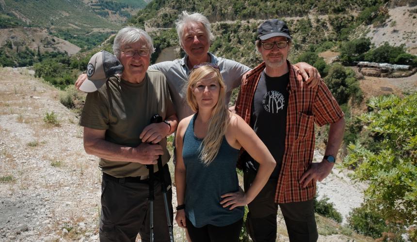 Congratulations, Fritz– and thank you for being a guardian of rivers and a connector of people! In the photo (L–R): Fritz Schiemer, Ulrich Eichelmann, Cornelia Wieser, Wolfram Graf © Nick St. Oegger