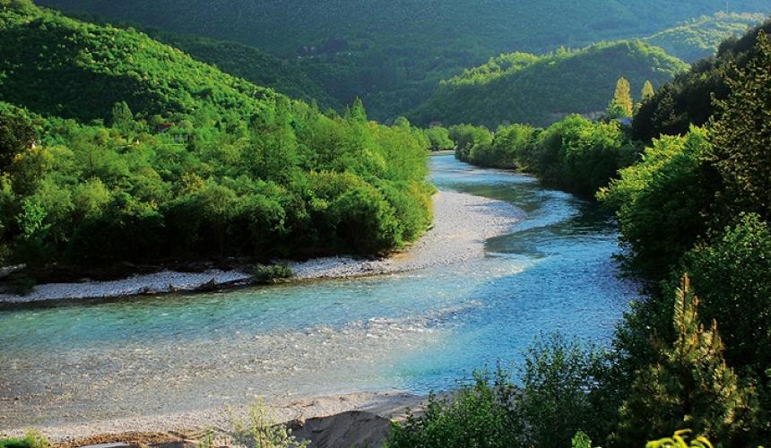 3.	Die Neretva in Bosnien-Herzegowina ist mit ihren Zuflüssen einer der wichtigsten Fisch-Hoptspots auf dem Balkan und in ganz Europa. 17 seltene und bedrohte Fischarten leben hier. Die EU erwägt den Bau von zwei Großstaudämmen in der Neretva zu fördern. Das hätte verheerende Folgen, u.a. für die hochgradig gefährdete Weichmaulforelle. © A. Vorauer