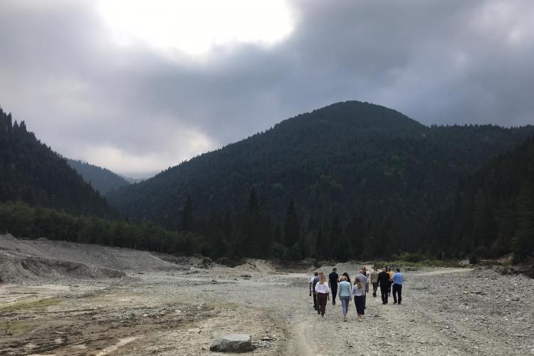 Kosovo: Destroyed river bed inside Bjeshket e Nemuna National Park as a result of Kelag (KelKos) hydropower construction © Shpresa Loshaj