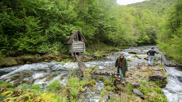 Sana river springs. Medna HPP is located just few hundred meters further © Majda Slámová / Arnika