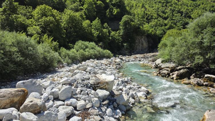 Mërtur River near the affected area (c) Melitjan Nezaj/ PPNEA