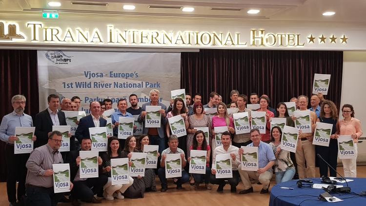 At the official presentation of our vision for the future of the Vjosa – Europe’s first Wild River National Park – on June 6th (Vjosa Day) © Ogerta Ujkashi 