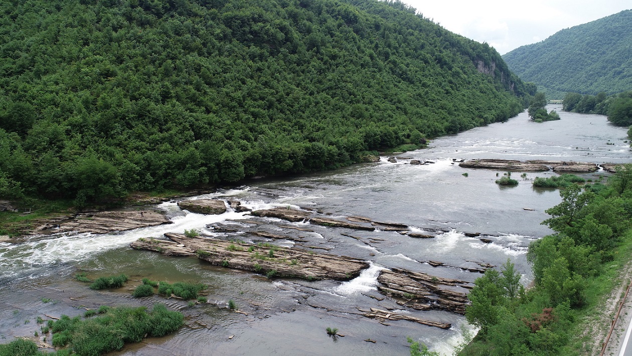 The Bosna rapids at Janjici will not be submerged in a dam reservoir. The habitat for Huchen and other species will be preserved. © Robert Oroz