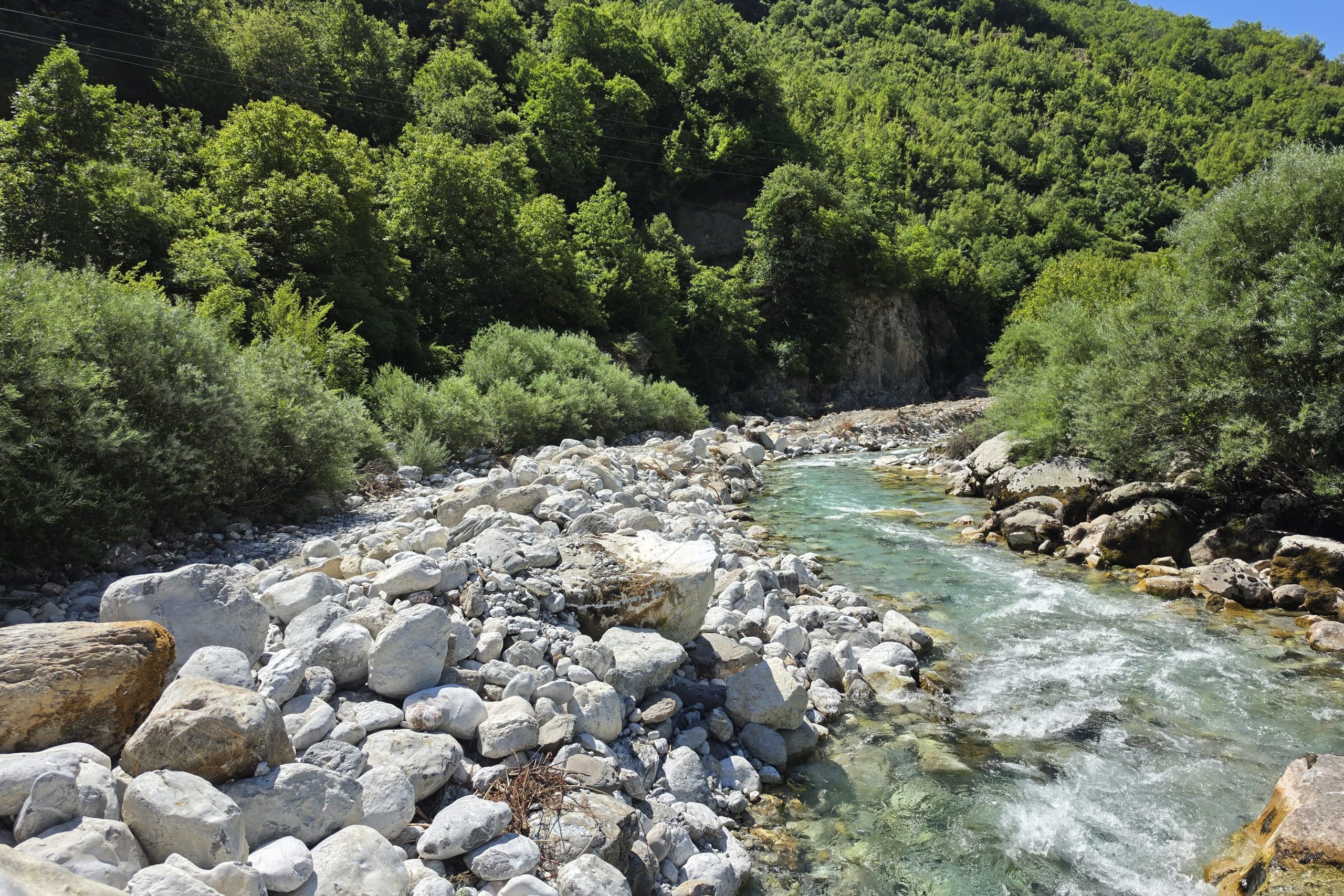 Mërtur River near the affected area (c) Melitjan Nezaj/ PPNEA