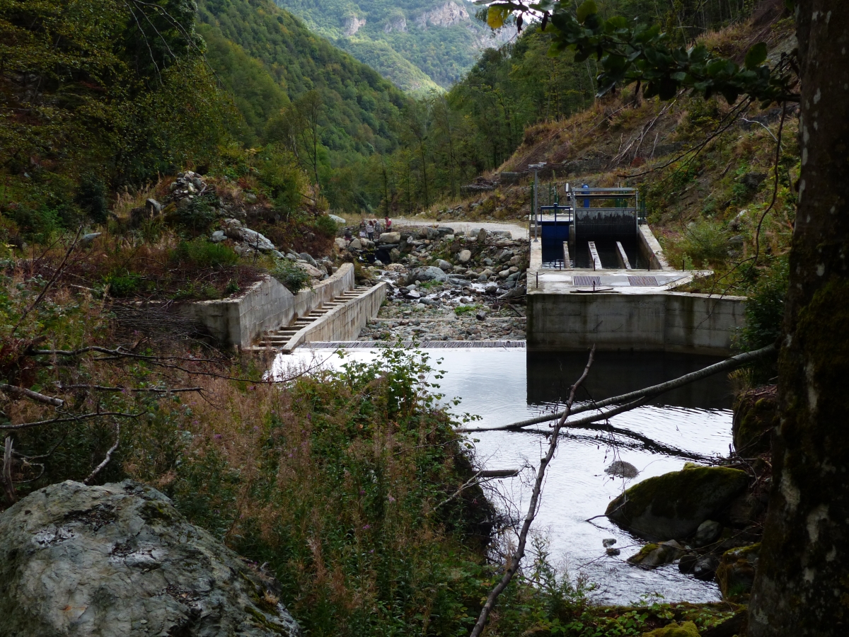 Intake of the Tearce 97 (Bistrica 97) hydropower plant deep in the Shar Mountain, nominated Emerald site. © Andrey Ralev