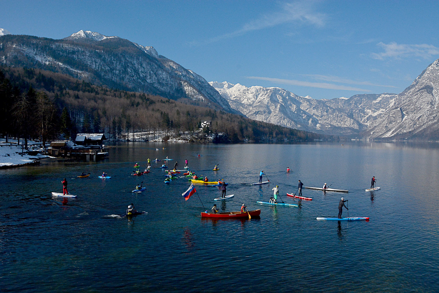 Ort der Auftaktveranstaltung am Bohinj-See in Slowenien © Peter Koren